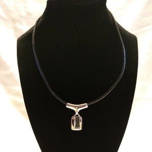 Lisa Sophia Silver and Black Choker